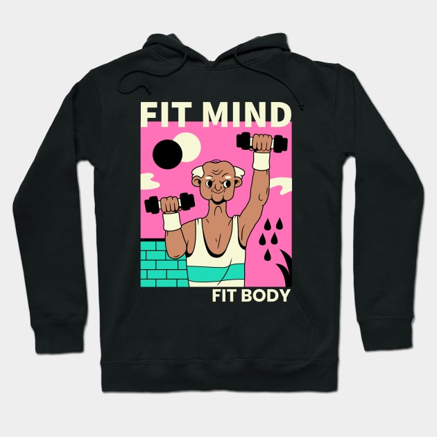 Fit Mind, Fit Body Hoodie by TrendyShopTH